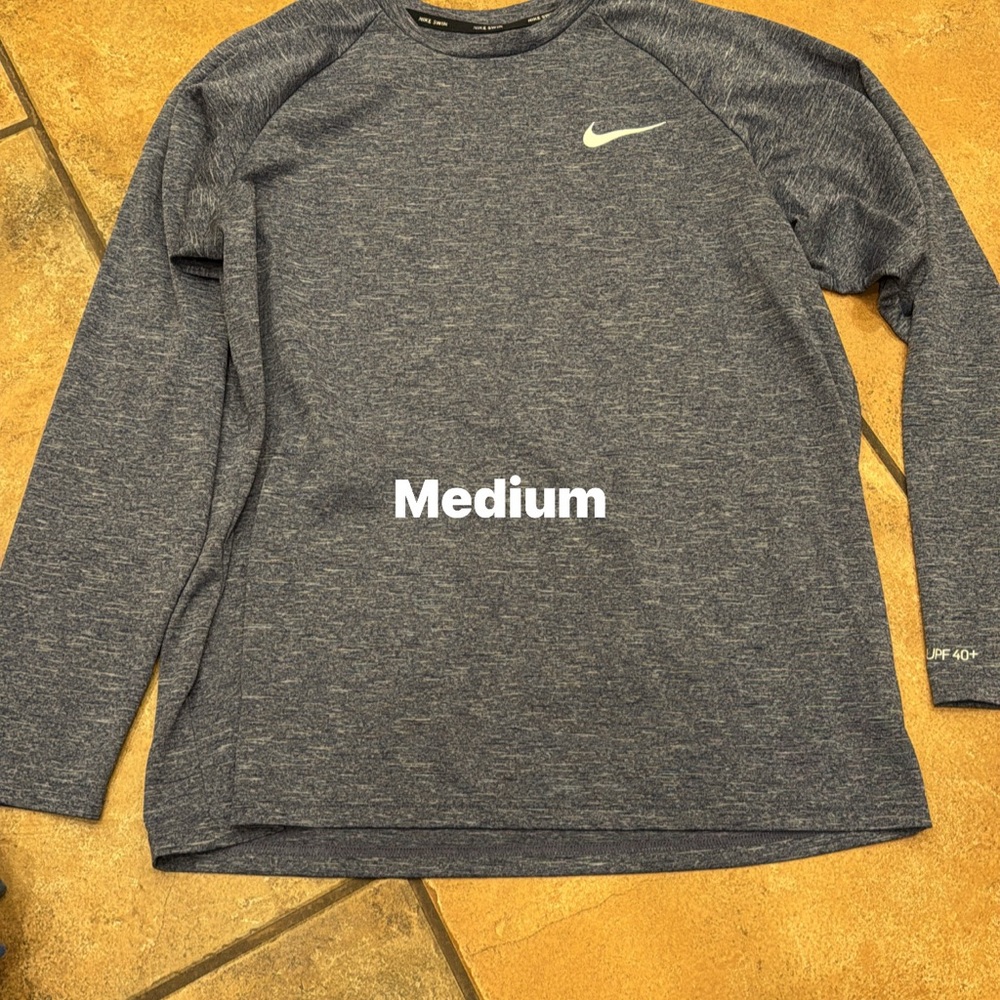Nike Heathered Blue Long Sleeve Shirt